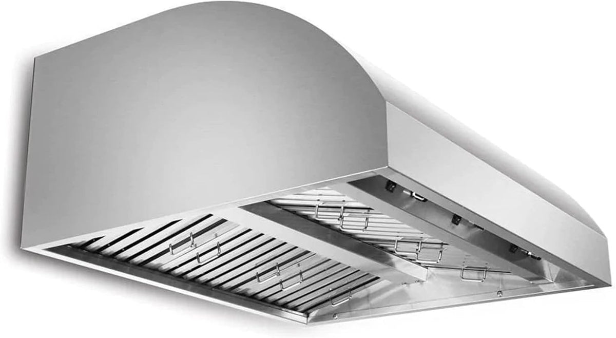 Blaze 42-Inch Outdoor Vent Hood | 304 Stainless Steel Construction | Dual 1000 CFM Blowers with 4-Speed Fan Control | Commercial Baffles & Halogen Lights | BLZ-42-VHOOD