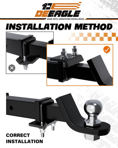 DEEAGLE Hitch Tightener Anti Rattle Stabilizer for 1.25" to 2" Hitch