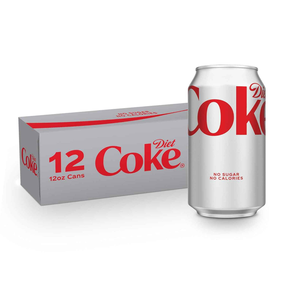 Diet Coke Soda Soft Drink Cans, 12 fl oz, 12 Pack