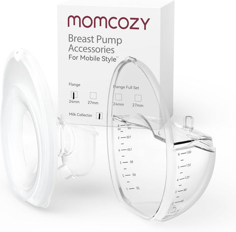 Momcozy M6 Breast Pump Replacement Accessories,24mm Flange & Milk Collector
