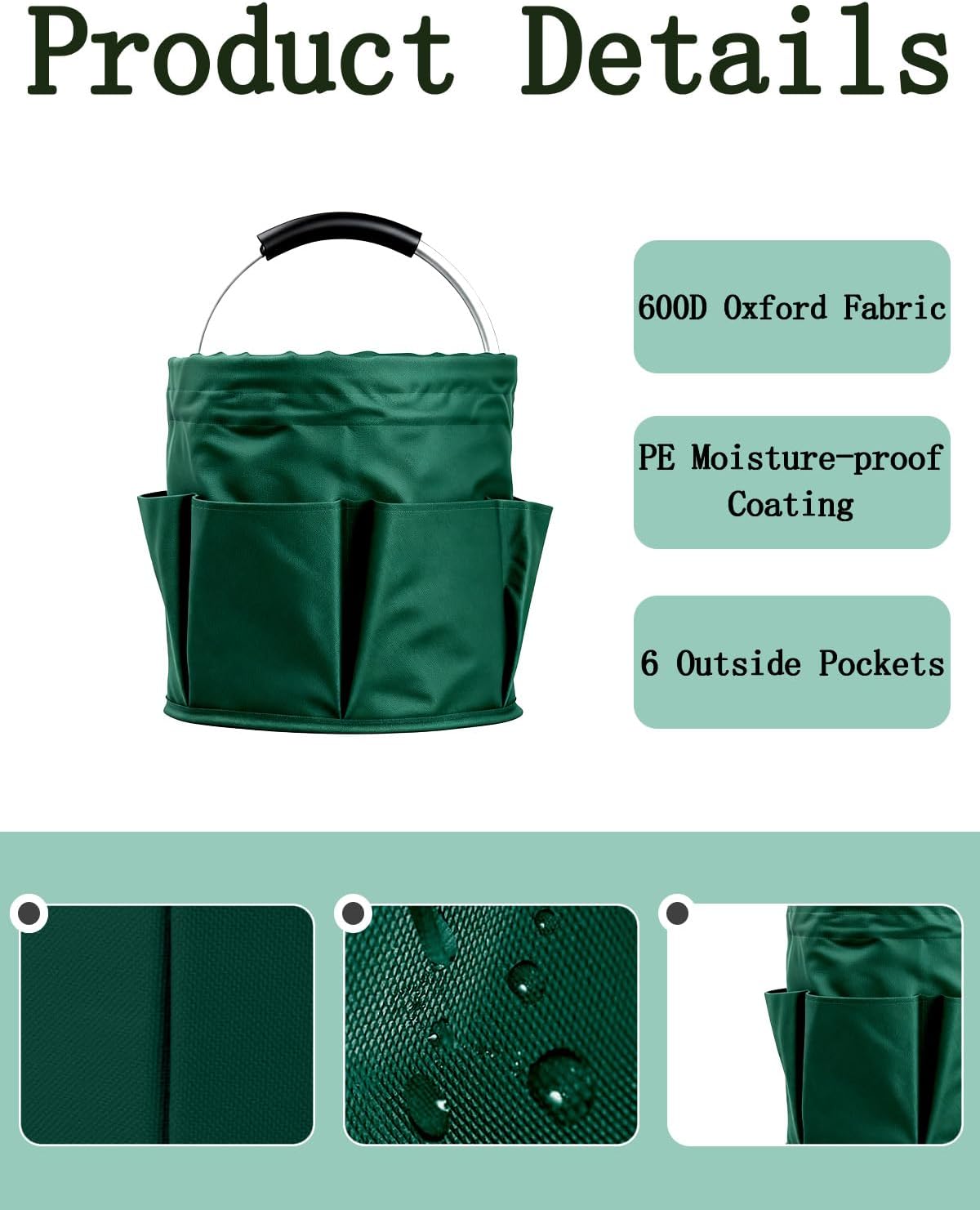 Cleaning Caddy with Handle, for Cleaning Supplies Organizer Bucket