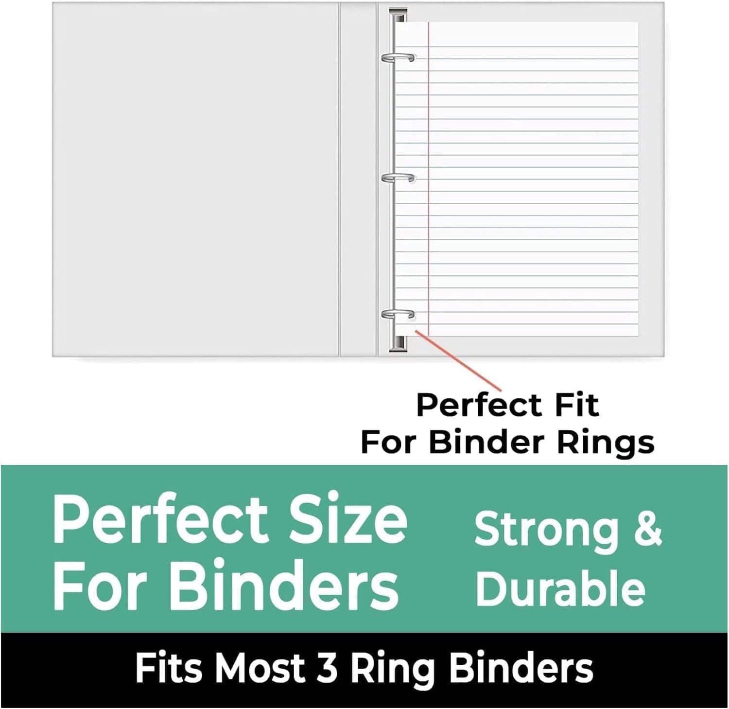 Rosmonde 576 Pack(Pallet) Loose Leaf Paper Bulk, 86400 Sheets,College Ruled