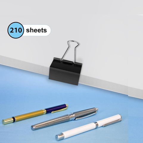 Ufmarine Extra Large Binder Clips 2 inch, (72 Pcs) Big Paper Clips for Office