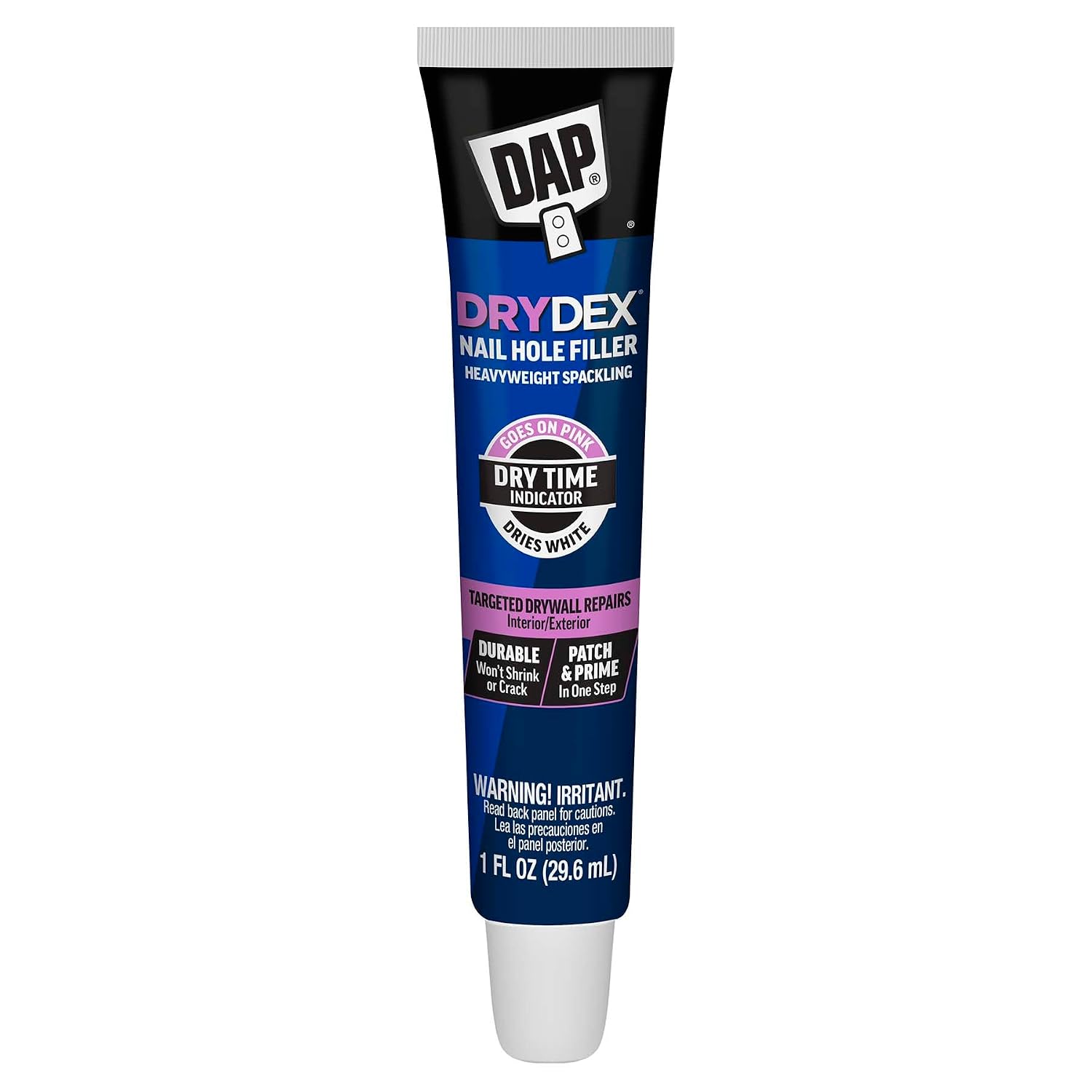 DAP DryDex Dry Time Indicator Spackling, Pink/White, 1 oz (7079800944)