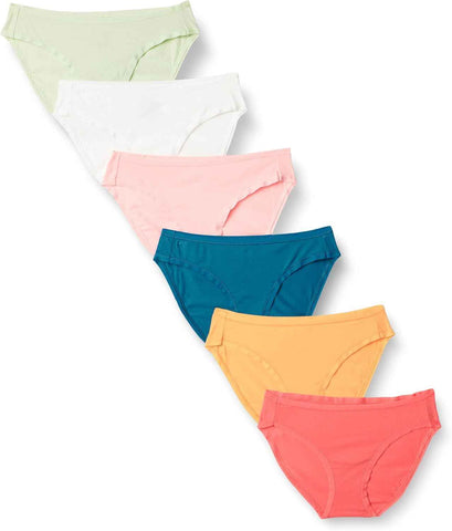 Amazon Essentials Women's Cotton Spandex Bikini Brief Underwear (Available in Plus Size)