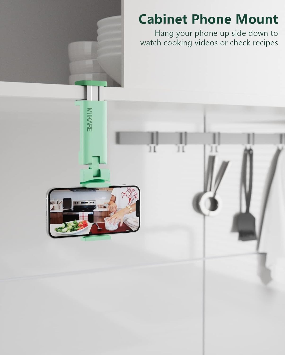 MiiKARE Airplane Phone Holder Mount, Plane Travel Essentials, Green