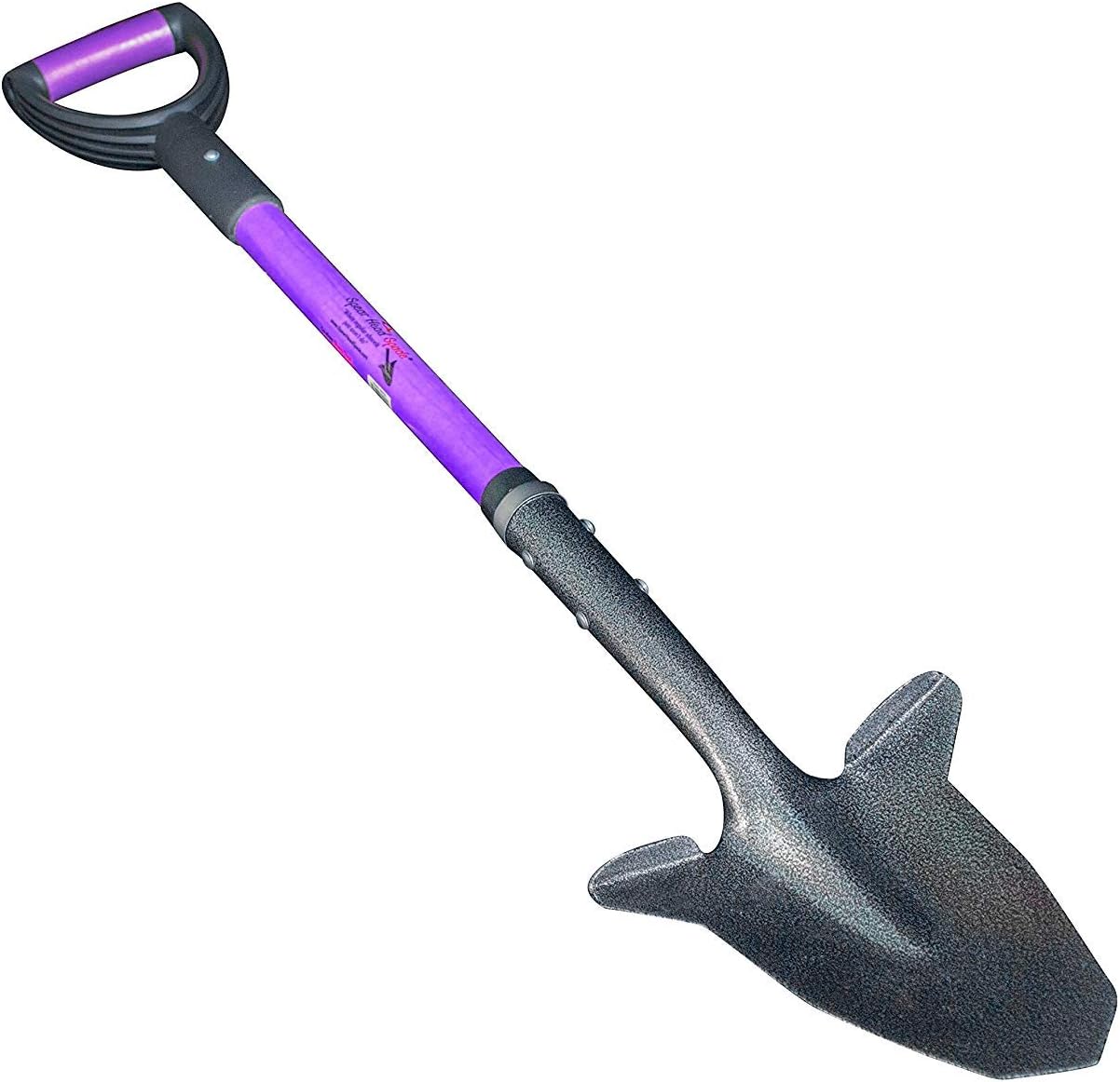 Spear Head Spade SHFD3 40" Red Garden Spade Shovel - Gardening Shovel with a 9" x 11" Beveled Blade, Steel-Reinforced Fiberglass Long Handle & Cushioned D-Grip - Digging Spade for Planting