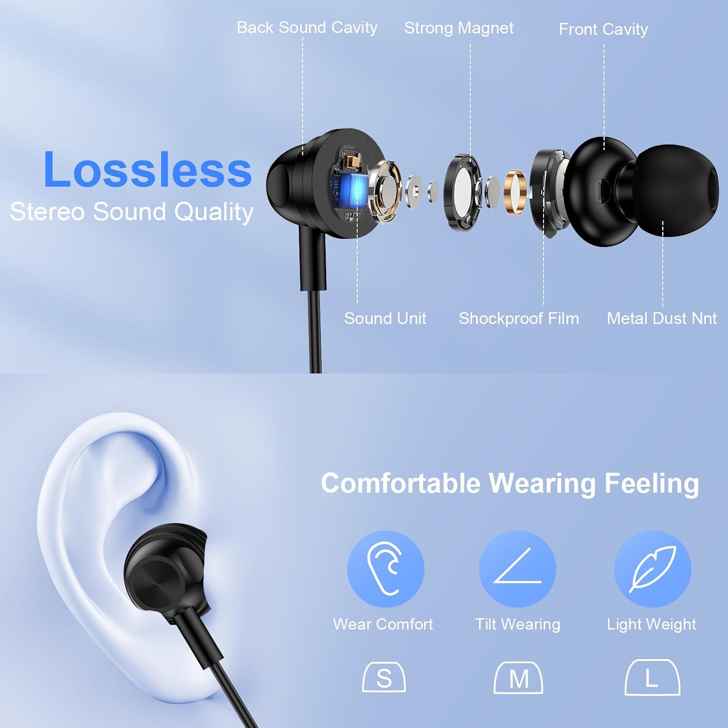 USB C Samsung Headphones Wired Earbuds for Samsung Galaxy A16 A36 5G A56 A57 A37 A17 A54 A35 S26 Ultra S25 FE S24 S23 S22 S21 Wired Ear Buds Type C Earphone with Microphone Volume Control Bass Stereo