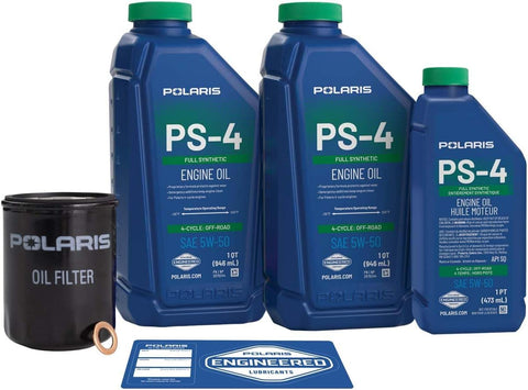 Polaris Full Synthetic Oil Change Kit for RANGER, GENERAL, RZR - 2879323