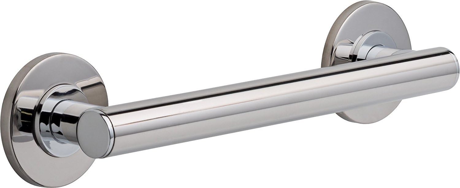 Delta Contemporary (1-Pack) 18" Shower Grab Bar Seniors ADA Compliant Champagne Bronze 450 lb Capacity Bathroom Safety Handle for Shower, Bathtub | Wall Mounted Balance Assist, Grip Bar 41818-CZ