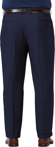 Haggar Men's Big & Tall Classic Fit Pleated Premium Comfort Dress Pant