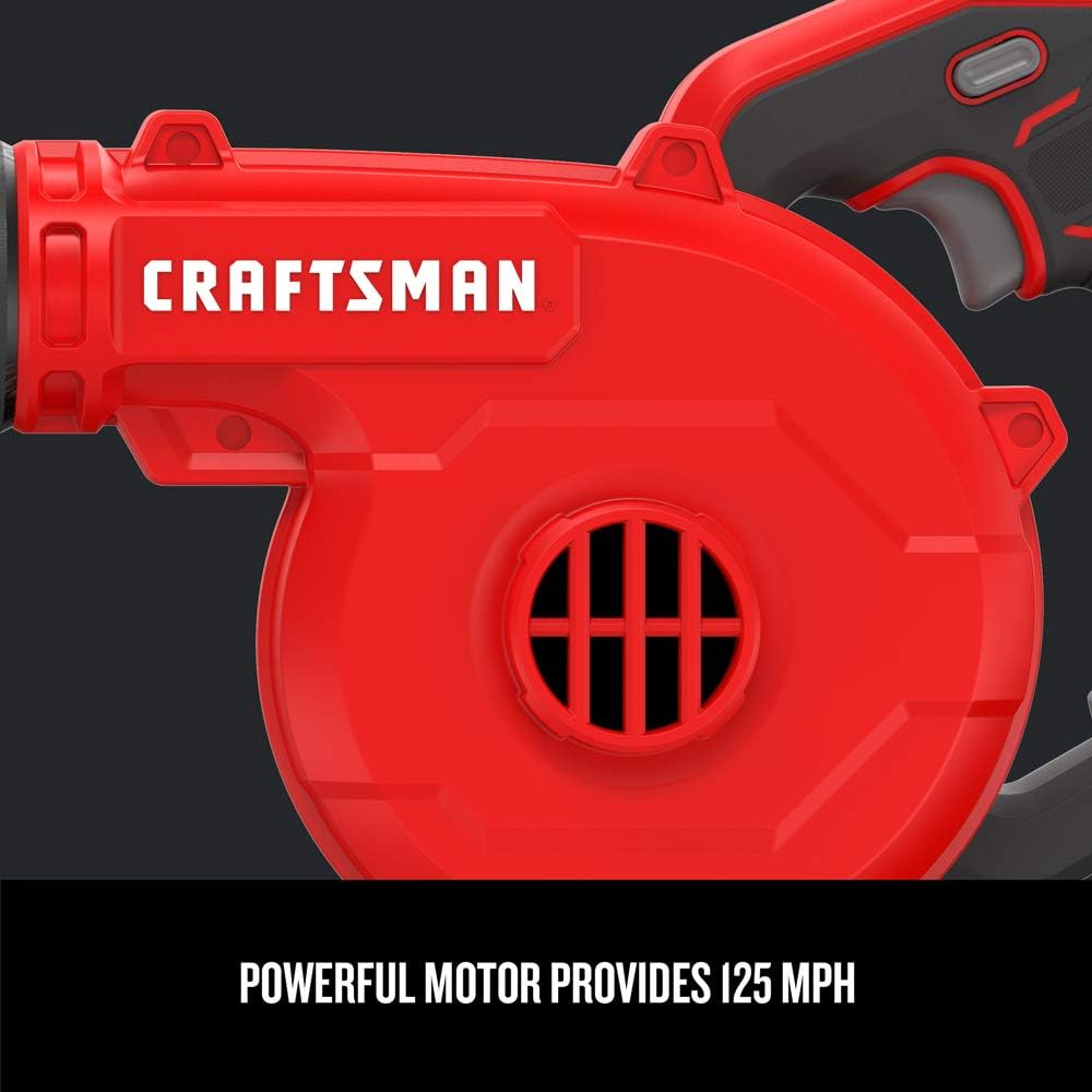 CRAFTSMAN V20 Cordless Leaf Blower, 125 mph, Bare Tool Only (CMCBL0100B)
