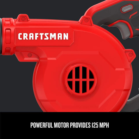 CRAFTSMAN V20 Cordless Leaf Blower, 125 mph, Bare Tool Only (CMCBL0100B)