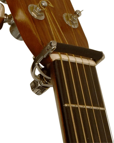 Shubb F1 Capo, Silver, Alloy Steel for U-shaped Acoustic Guitar