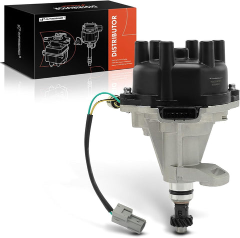 A-Premium Ignition Distributor with Cap and Rotor, 3.3L V6, 6+2 Blade