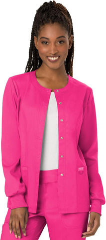 Cherokee WW Revolution Scrub Jackets for Woman Snap Front Nurse Jacket
