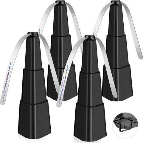 Fretech Fly Fans for Tables 4 Pack - Portable Automatic Picnic Table Food Repellent Fans Spinner for Restaurant, Party, Home