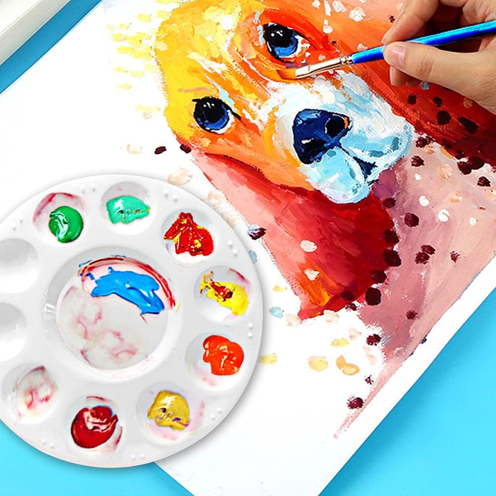 Hulameda 40pcs Art Paint Tray Palette for Kids or Pupils to Painting