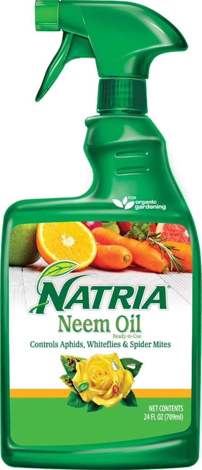Natria Neem Oil Spray for Gardening - 24 oz Bottle