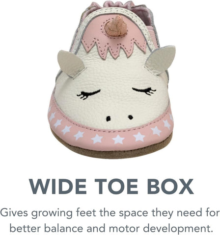 Robeez Baby Girls and Unisex Soft Soles Slip-Resistant Crib Shoes Slippers for Infant and Toddler, 0-24 Months