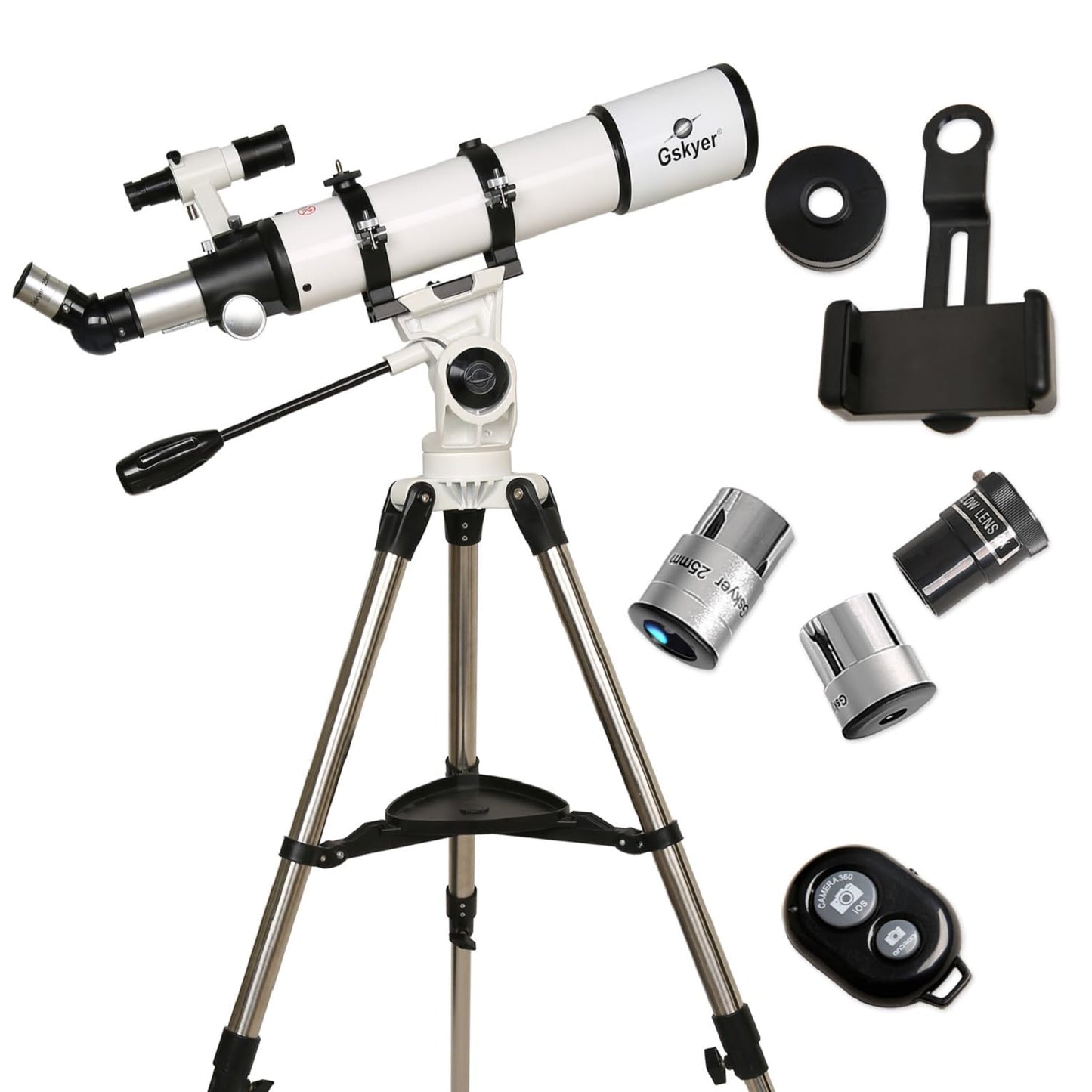 Gskyer Telescope 600x90mm AZ Astronomical Refractor Telescope for Adults Astronomy, German Technology Scope