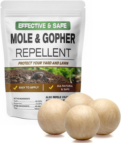 LEBMP Mole Repellent, Gopher Repellent, Groundhogs Repellant Outdoor- 5Pcs