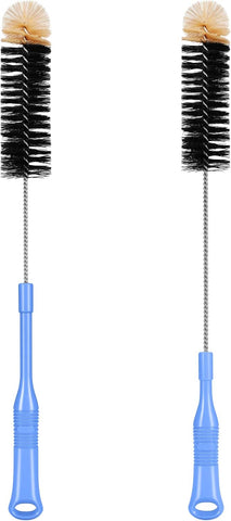 MOSOLAN Long Handle Bottle Brush, 17 Inch Bottle Brush Cleaner, 2 Pack