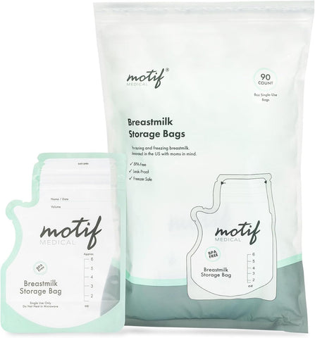 Motif Medical Breastmilk Storage Bags, 90 Count