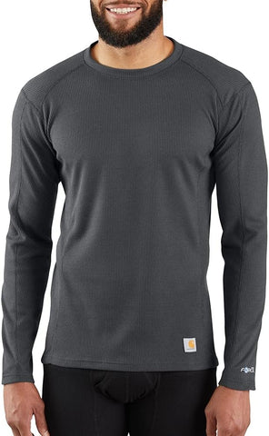 Carhartt Men's Force Midweight Waffle Base Layer Crewneck Top