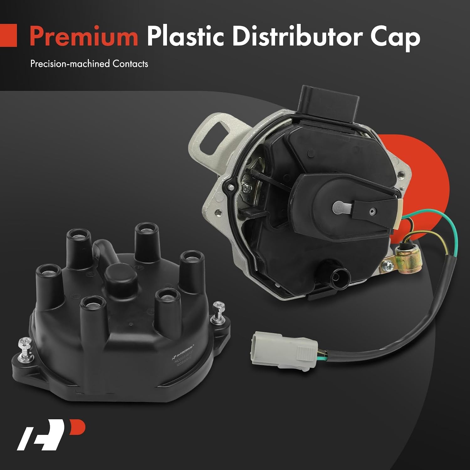 A-Premium Ignition Distributor with Cap and Rotor, 3.3L V6, 6+2 Blade