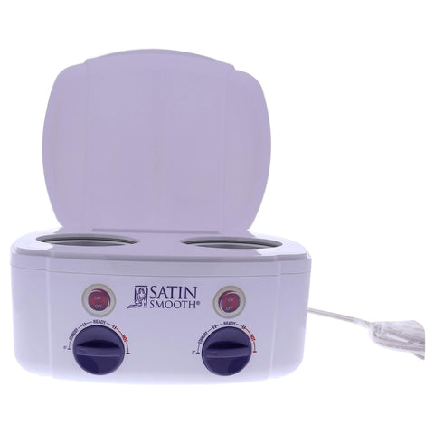 Satin Smooth Double Wax Warmer – Dual Pot Wax Heater for Hair Removal & Waxing Treatments, Salon & At Home Use
