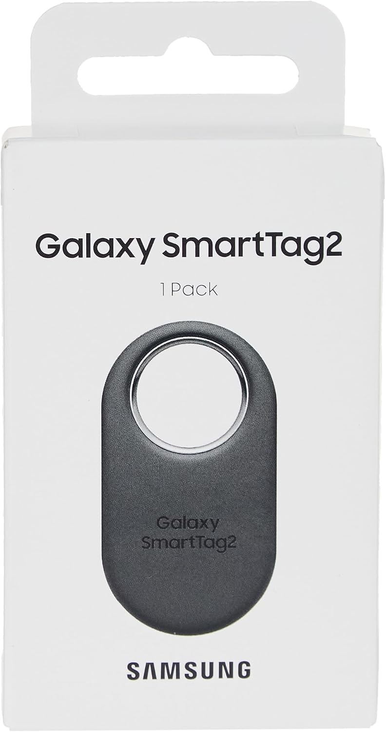 Samsung SmartTag2 (2023) Bluetooth + UWB, IP67 Water and Dust Resistant, Findable via App, 1.5 Year Battery Life - Black (International Version)