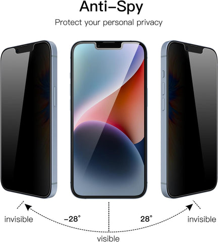 JETech Privacy Screen Protector for iPhone 14 Plus, 2-Pack