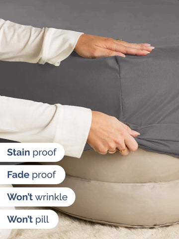 CGK Linens Extra Deep Queen Fitted Sheet - Fitted Sheet Only - Dark Grey