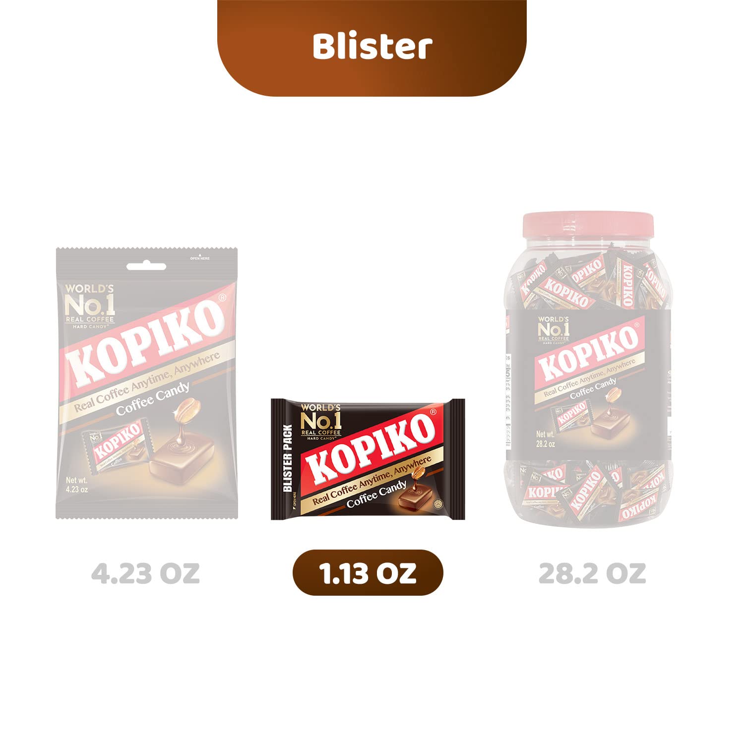 Kopiko Coffee Candy – Bold-Tasty Hard Candy from Indonesia with Real Coffee Extract – A Satisfying Boost for On-the-Go Energy (4-Pack 1.13 Ounce Each)