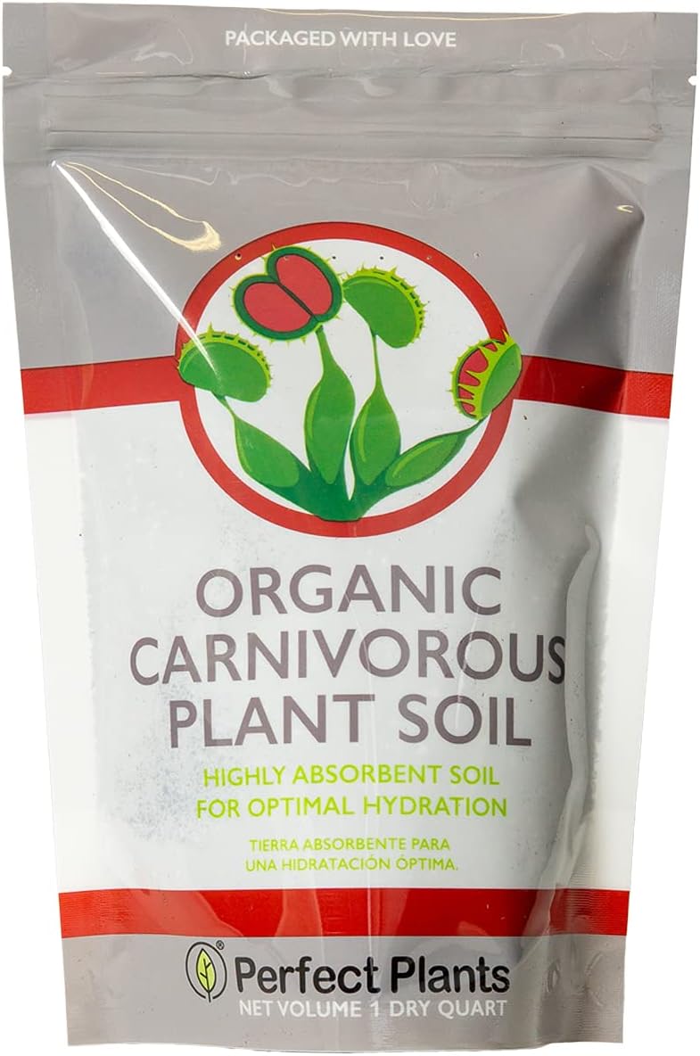 Perfect Plants Carnivorous Plant Soil, 1 qt, Venus Fly Trap Potting Mix
