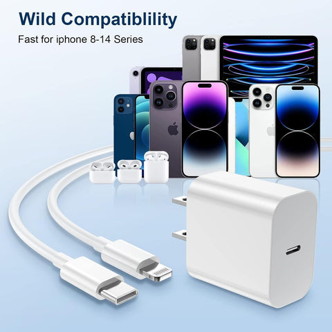 iPhone Charger Fast Charger,USB C Charger 4 Pack, 6FT Lightning Cable