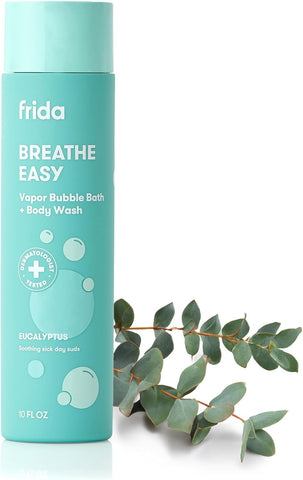 Frida Baby Eucalyptus Vapor Bubble Bath + Body Wash, Safe for Skin, 10oz