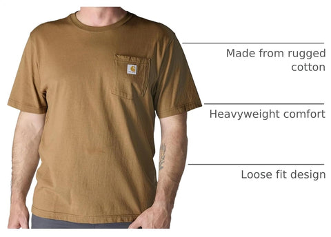 Carhartt Men's Iconic K87 Pocket T-Shirt