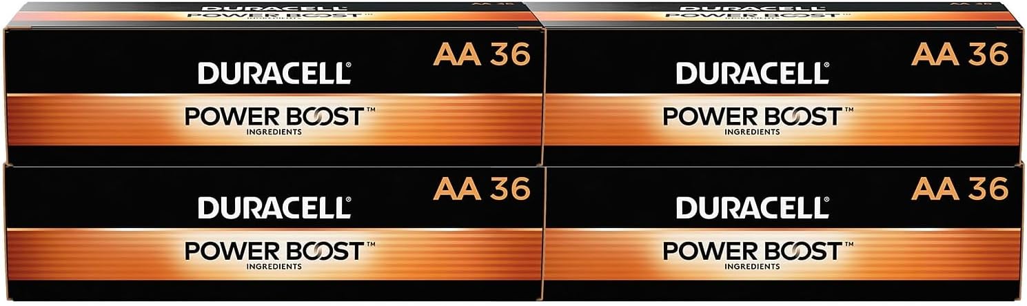 DURACELL MN1500BKD CopperTop Alkaline Batteries, AA, 144/CT