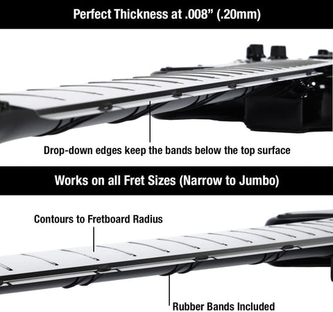 MusicNomad Fret Shield™ Fretboard Protector for 25.5" Guitars (MN800)