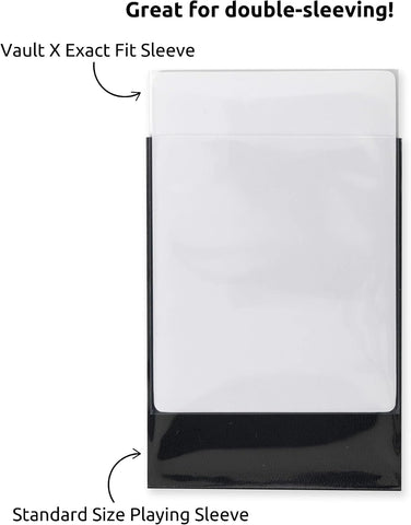 Vault X Exact Fit Inner Sleeves (100 Pack) Clear for Trading Cards