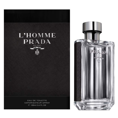 Prada L'Homme Eau De Toilette Spray, 3.4 Fluid Ounce