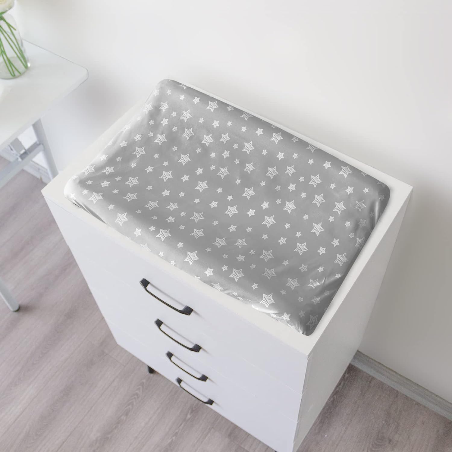 Changing Pad Cover for Boys Girls, Soft Unisex Diaper Change Table Sheets