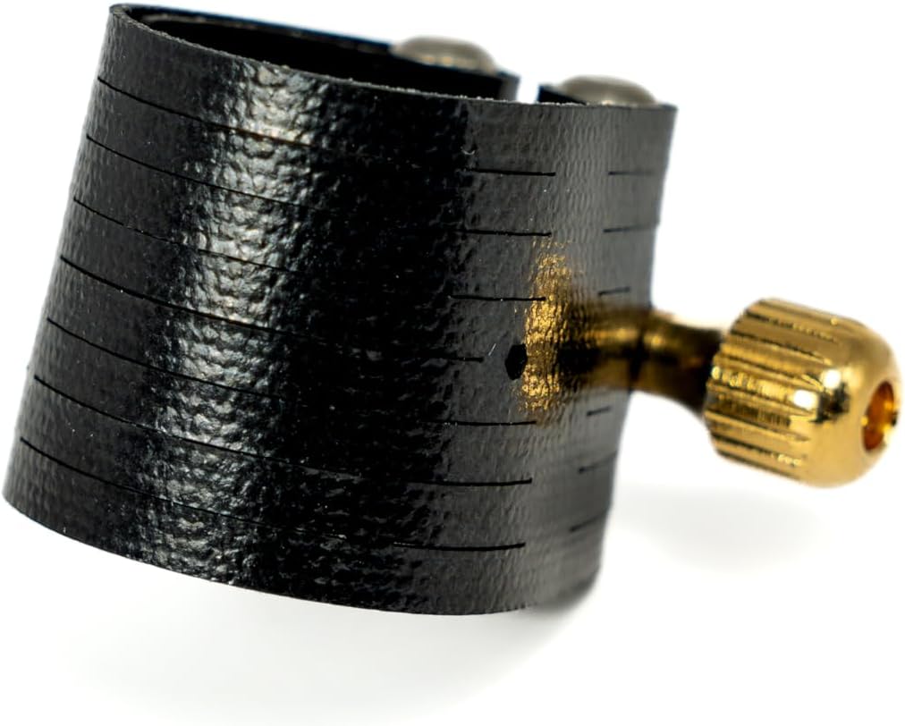 Rovner Ligature & Plastic Cap for Alto Standard Saxophone - Dark Ligature for Hard Rubber Mouthpiece (1RL)