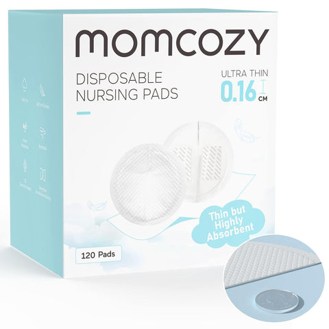Momcozy Ultra-Thin Disposable Nursing Pads, Ultra-Absorbent No-Leak, 120PCS