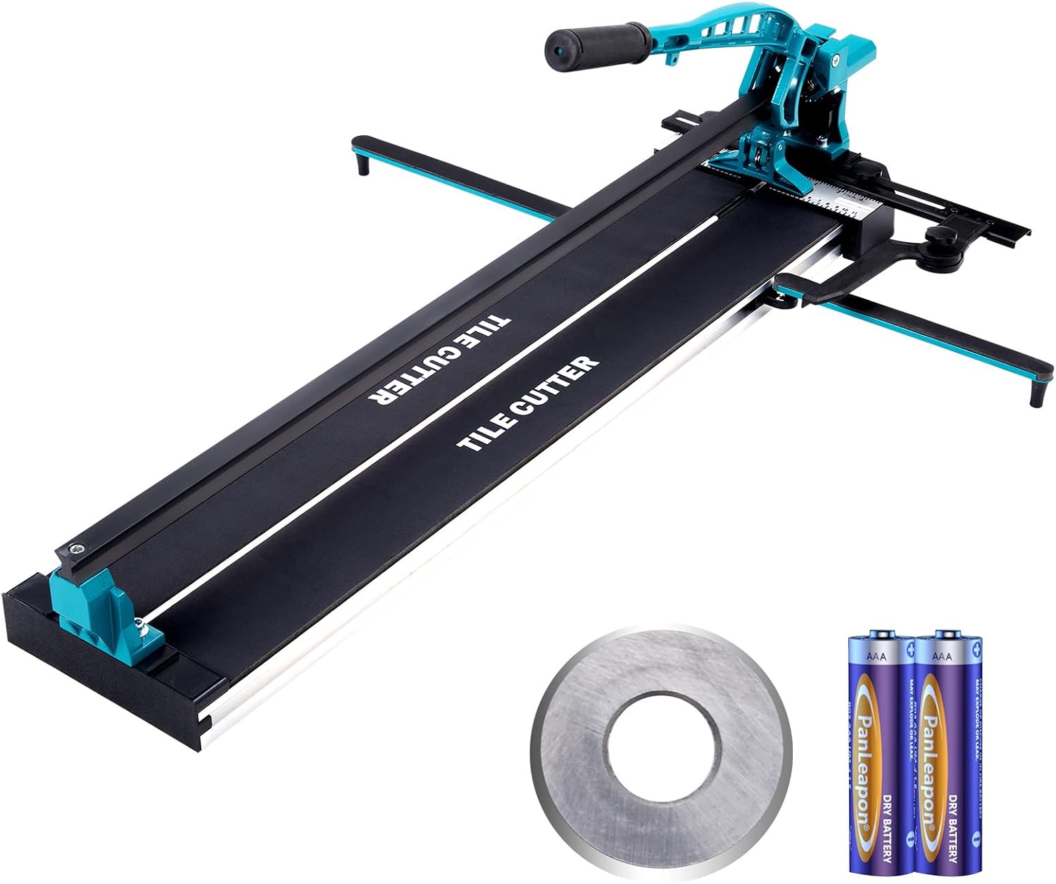 VEVOR Manual Tile Cutter, 32 inch, Porcelain Ceramic Tile Cutter with Tungsten Carbide Cutting Wheel, Infrared Positioning, Anti-Skid Feet, Durable Rails for professional installers or beginners