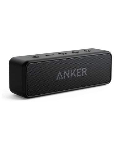 Anker Soundcore 2 Portable Bluetooth Speaker with IPX7 Waterproof, 24-Hour Playtime, Wireless Stereo Pairing, 12W Stereo Sound, Bluetooth 5, Bassup, Speaker for Home, Shower, Outdoors, Travel