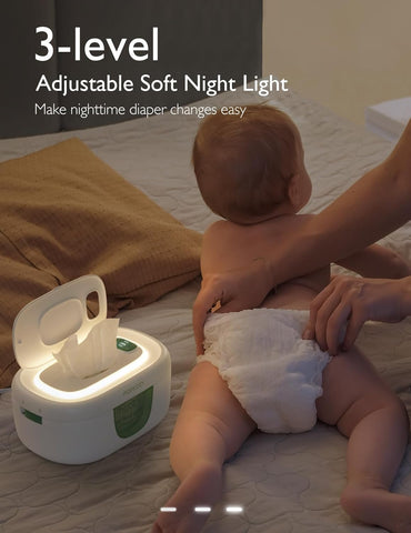Momcozy Baby Wipe Warmer, Innovative Spring Design,Large Capacity Dispenser