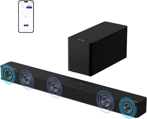 ULTIMEA 5.1CH Surround Sound Bar System with Dolby Atmos, Poseidon M60
